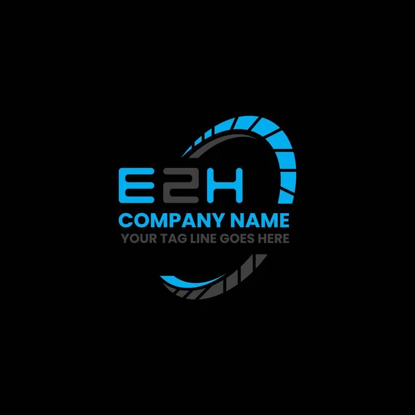 Ezh Letter Logo Creative Design Vector Graphic Ezh Simple Modern — Stock Vector