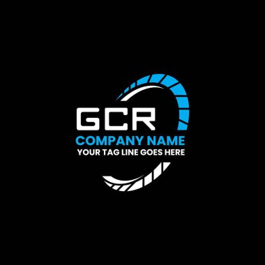 GCR harf logosu yaratıcı tasarım vektör grafik, GCR basit ve modern logo. GCR lüks alfabe tasarımı  