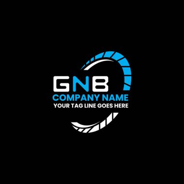 GNB harfli yaratıcı logo, vektör grafik, GUB basit ve modern logo. GNB lüks alfabe tasarımı  