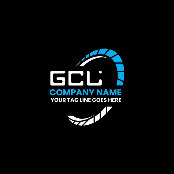 Gcl Carta Logotipo Design Criativo Com Gráfico Vetorial Logotipo Simples — Vetor de Stock