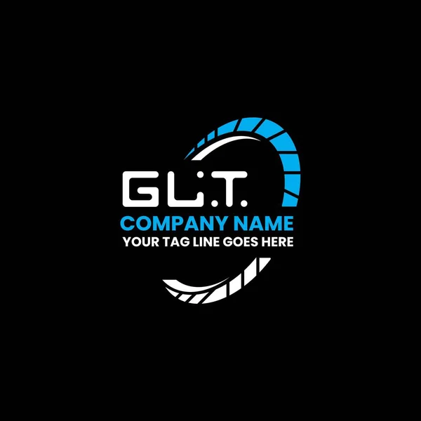 Logo Listu Glt Kreatywny Design Grafiką Wektorową Glt Proste Nowoczesne — Wektor stockowy