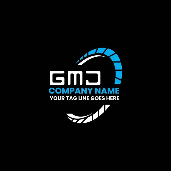 Gmj Carta Logotipo Design Criativo Com Vetor Gráfico Gmj Logotipo — Vetor de Stock