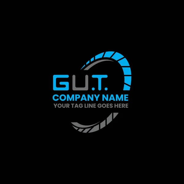 Gut Carta Logotipo Design Criativo Com Gráfico Vetorial Logotipo Simples — Vetor de Stock