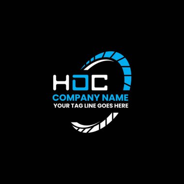 HDC harf logosu yaratıcı tasarım vektör grafik, HDC basit ve modern logo. HDC lüks alfabe tasarımı  