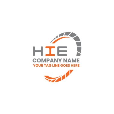 HIE harf logosu tasarımı vektör grafik, HIE basit ve modern logo. Yüksek Konforlu Alfabe Tasarımı  