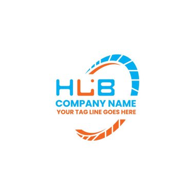 HLB harfli yaratıcı logo tasarımı vektör grafik, HLB basit ve modern logo. HLB lüks alfabe tasarımı  