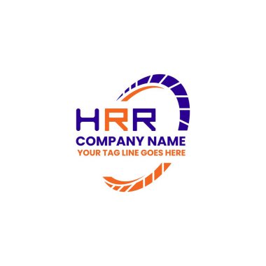 HRR harf logosu tasarımı vektör grafik, HRR basit ve modern logo. HRR lüks alfabe tasarımı  