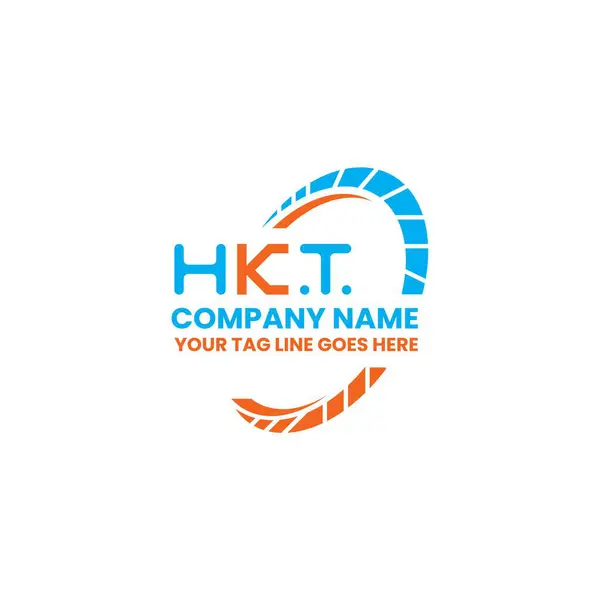 Logo Litery Hkt Kreatywny Design Grafiką Wektorową Hkt Proste Nowoczesne — Wektor stockowy