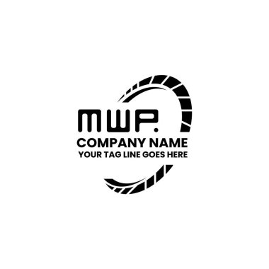 MWP harf logosu tasarımı vektör grafik, MWP basit ve modern logo. MWP lüks alfabe tasarımı  