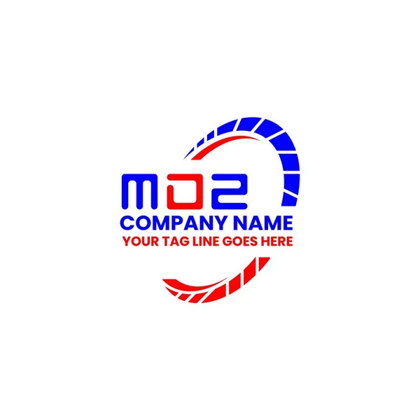 Mdz Carta Logotipo Design Criativo Com Gráfico Vetorial Mdz Logotipo — Vetor de Stock