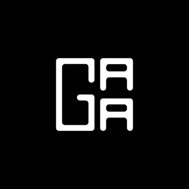 GAA harfli logo vektör tasarımı, GAA basit ve modern logo. GAA lüks alfabe tasarımı  