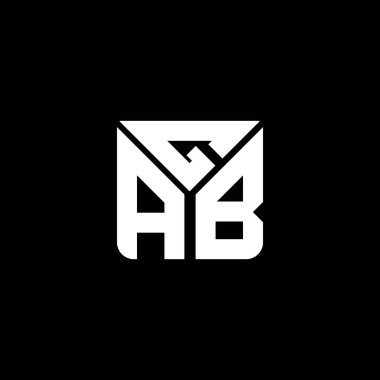 GAB harfli logo vektör tasarımı, GAB basit ve modern logo. GAB lüks alfabe tasarımı  
