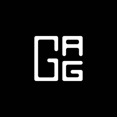 GAG harfli logo vektör tasarımı, GAG basit ve modern logo. GAG lüks alfabe tasarımı  