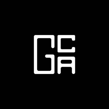 GCA harfli logo vektör tasarımı, GCA basit ve modern logo. GCA lüks alfabe tasarımı  