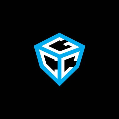 GCC harf logo vektör tasarımı, GCC basit ve modern logo. GCC lüks alfabe tasarımı  