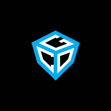 GCO harfi logo vektör tasarımı, GCO basit ve modern logo. GCO lüks alfabe tasarımı  