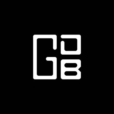 GDB harfli logo vektör tasarımı, GDB basit ve modern logo. GDB lüks alfabe tasarımı  