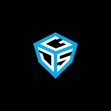 GDS harfli logo vektör tasarımı, basit ve modern GDS logosu. GDS lüks alfabe tasarımı  