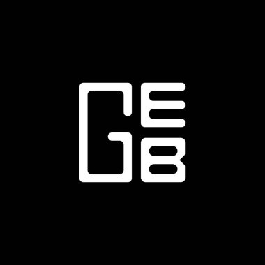 GEB harfli logo vektör tasarımı, GEB basit ve modern logo. GEB lüks alfabe tasarımı  