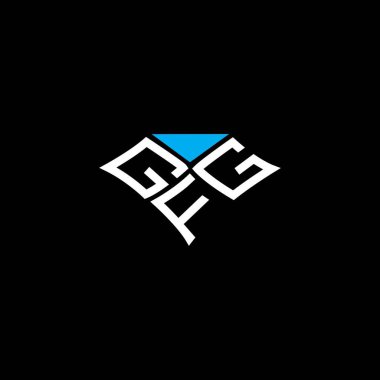 GFG harfli logo vektör tasarımı, GFG basit ve modern logo. GFG lüks alfabe tasarımı  