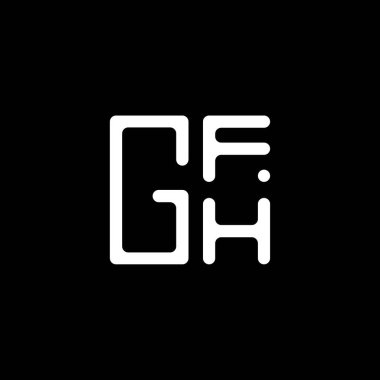 GFH harfli logo vektör tasarımı, GFH basit ve modern logo. GFH lüks alfabe tasarımı  