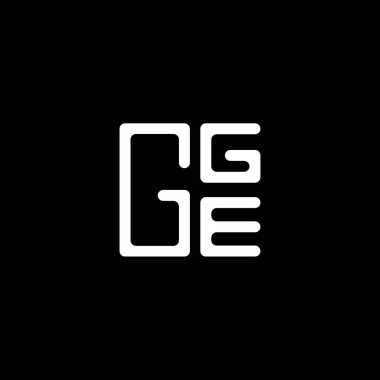 GGE harfli logo vektör tasarımı, GGE basit ve modern logo. GGE lüks alfabe tasarımı  
