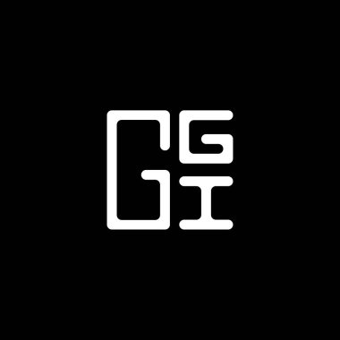 GGI harfi logo vektör tasarımı, GGGI basit ve modern logo. GGI lüks alfabe tasarımı  