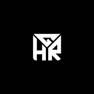 GHR harfli logo vektör tasarımı, GHR basit ve modern logo. GHR lüks alfabe tasarımı  