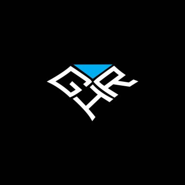 GHR harfli logo vektör tasarımı, GHR basit ve modern logo. GHR lüks alfabe tasarımı  