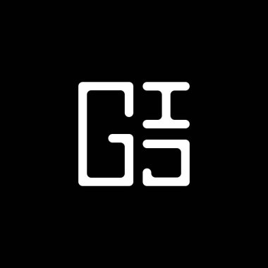 GIJ harfli logo vektör tasarımı, GIJ basit ve modern logo. GIJ lüks alfabe tasarımı  