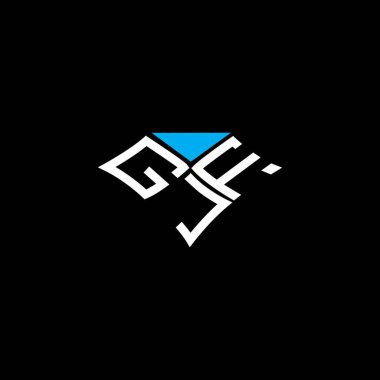 GJF harfli logo vektör tasarımı, GJF basit ve modern logo. GJF lüks alfabe tasarımı  