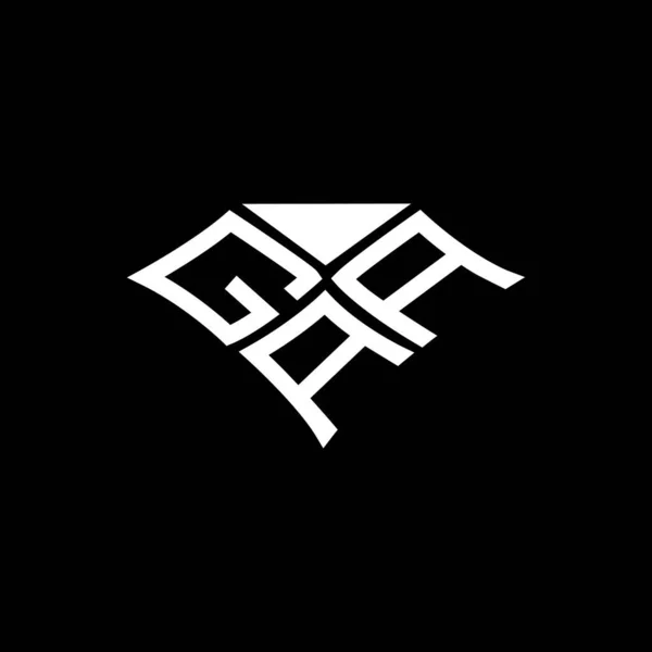 Desain Huruf Vektor Gaa Logo Sederhana Dan Modern Gaa Desain - Stok Vektor