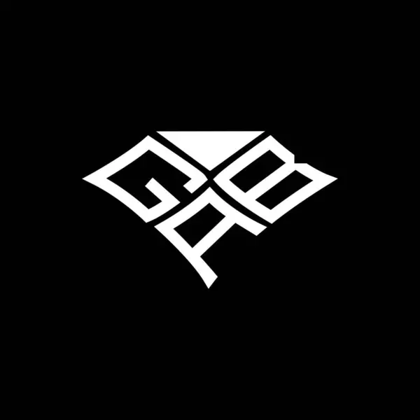 Gab Lettre Logo Vectoriel Design Gab Logo Simple Moderne Gab — Image vectorielle