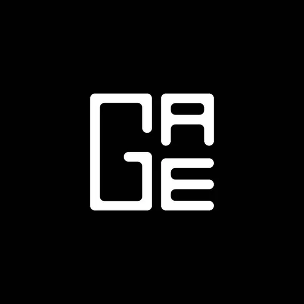 Gae Letter Logo Vector Design Gae Eenvoudig Modern Logo Gae — Stockvector