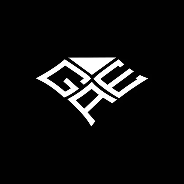 Gae Harfli Logo Vektör Tasarımı Gae Basit Modern Logo Gae — Stok Vektör