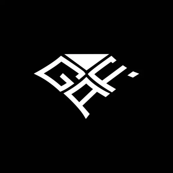 Gaf 디자인 Gaf 간단하고 현대적인 Gaf 호화스러운 알파벳 디자인 — 스톡 벡터