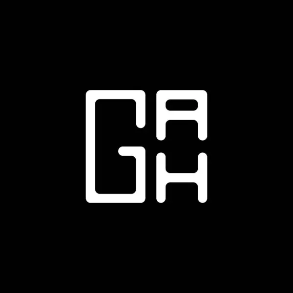 Gah Letter Logo Vector Design Gah Simple Modern Logo Gah — Stock Vector
