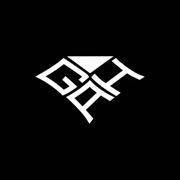 Gah字母标识矢量设计 Gah简单而现代的标识 Gah豪华字母设计 — 图库矢量图片