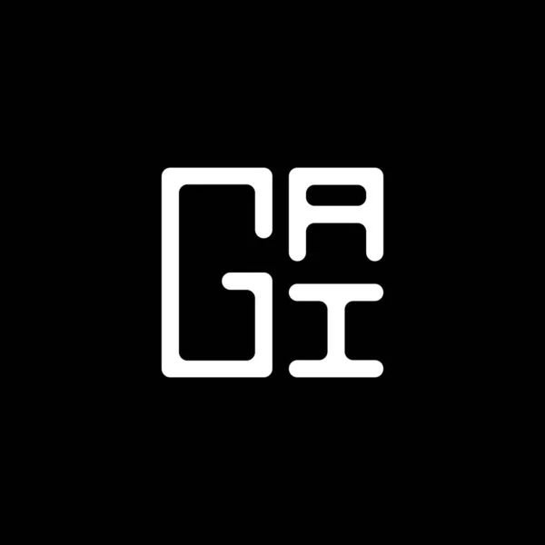 Gai Літери Логотипу Векторний Дизайн Gai Простий Сучасний Логотип Gai — стоковий вектор
