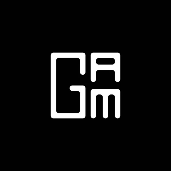 Gam Dopis Logo Vektor Design Gam Jednoduché Moderní Logo Gam — Stockový vektor