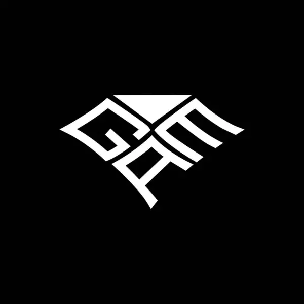 Gam Harfli Logo Vektör Tasarımı Basit Modern Gam Logosu Gam — Stok Vektör