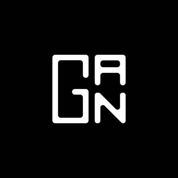 Gan 디자인 Gan 간단하고 현대적인 Gan 고급스러운 알파벳 디자인 — 스톡 벡터