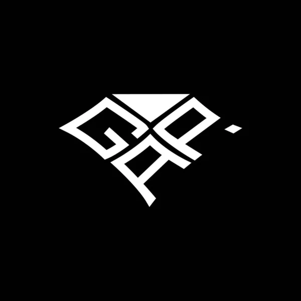 Gapレターロゴベクターデザイン Gapシンプルでモダンなロゴ Gap豪華なアルファベットデザイン — ストックベクタ