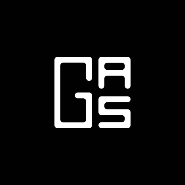 Gas Літери Логотипу Векторний Дизайн Gas Простий Сучасний Логотип Gas — стоковий вектор