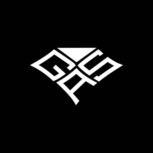 Векторный Логотип Буквы Газ Простой Современный Логотип Газ Роскошный Алфавит — стоковый вектор