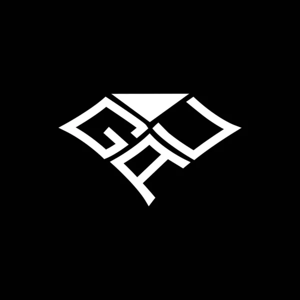 Gau字母标志矢量设计 Gau简单而现代的标志 Gau豪华字母设计 — 图库矢量图片