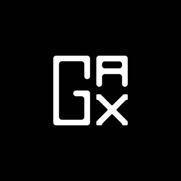 Gax Harfli Logo Vektör Tasarımı Gax Basit Modern Logo Gax — Stok Vektör