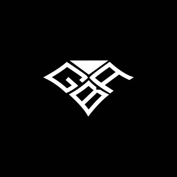 Gba Lettera Logo Vettoriale Design Gba Logo Semplice Moderno Design — Vettoriale Stock