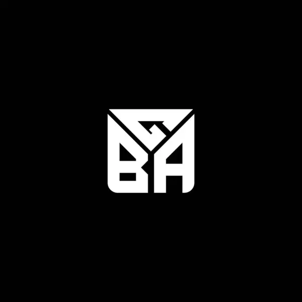 Logo Literowe Gba Wektor Projektu Gba Proste Nowoczesne Logo Gba — Wektor stockowy