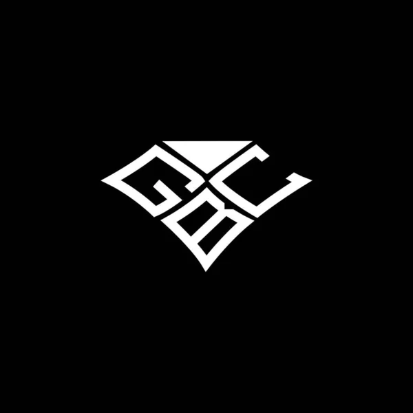 Gbc Harfli Logo Vektör Tasarımı Gbc Basit Modern Logo Gbc — Stok Vektör